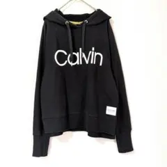 Calvin Klein パーカー ブラック プルオーバー ロゴ