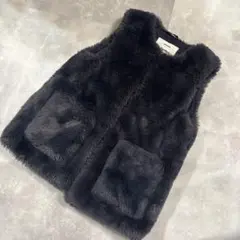 ZARA girls フェイクファー ベスト 120cm