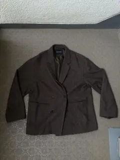 NIKO AND... ブラウン チェック柄 テーラードジャケット