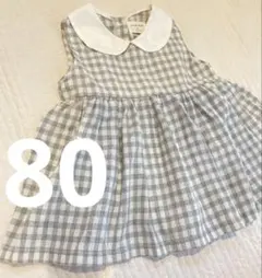 韓国風 ベビーワンピースカバーオール/ロンパース 80サイズ