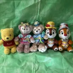 プーさん ダッフィー シェリーメイ チップ デール ぬいぐるみセット