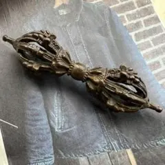 シンギングボウル 十字金鋼杵 五方仏，仏教の法器，鉢，瞑想 古