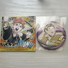 ハイキュー　五色工　コレクション缶バッジ 原画 ファンパーク