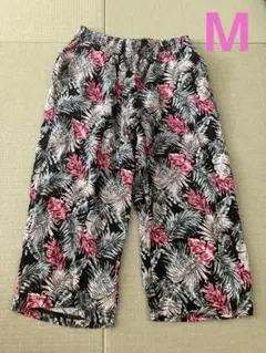しまむら 部屋着 さらさら レディース ボタニカル柄 パンツ M