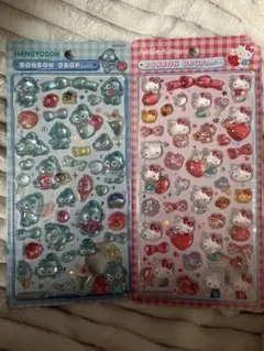 国内正規品 ハンギョドン・ハローキティ ボンボンドロップシール 2枚セット