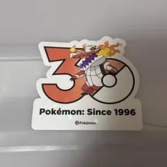 ポケモン 韓国限定 ポケモンストア30周年ロゴステッカー シール