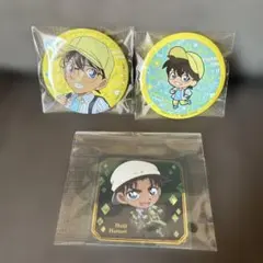 名探偵コナン　缶バッチ2個&ステッカー