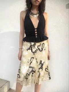 美品】GANNl ワンピース ハンソヒ着用 - メルカリ