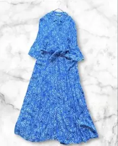 【美品】 ザラ ZARA 花柄 ワンピース Lサイズ