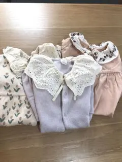 テータテート　フタフタ　ロンパース　3枚セット