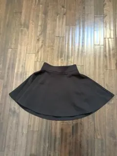 JEANASiS 黒フレアスカート 後ろファスナー付き