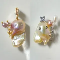 淡水パール 組み合わせ2点セット ペンダント - メルカリ