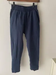 キッズ　adidas ジャージ　ズボン 　ネイビー　紺　140　子供服