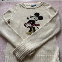 Walt Disney ミニーマウス ニット セーター Lのサムネイル