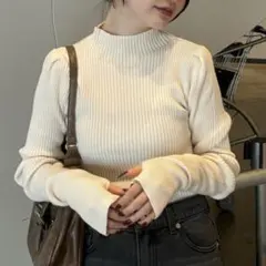 GRL サムホール付きロングスリーブニットトップス k9206d