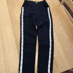 アルジー　ラインパンツ　黒　ブラック　女の子　140