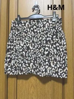 H&M ヒョウ柄 タイトスカート フロントスリット 160/72A