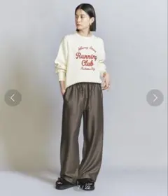 スウェット ワイドパンツ