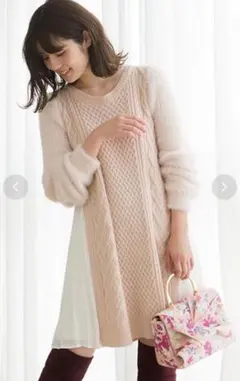 【美品】MERCURYDUO マーキュリーデュオ ワンピース ニット セーター