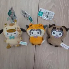 ポチャッコ、クロミ マスコット 3点セット