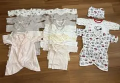 新生児 肌着16点まとめ売り 50〜60 UNIQLO 西松屋 ほぼ未使用有り