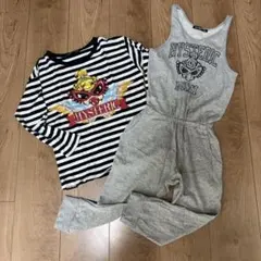 HYSTERIC MINI 長袖カットソーとオールインワン 110 ヒスミニ