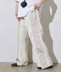 etsinta エシンタ　サイドライン トラックパンツ ベージュ　ジャージ　M etsinta エシンタ サイドライン トラックパンツ ベージュ ジャージ M