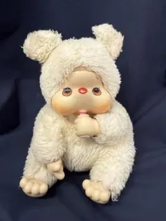 昭和レトロ ソフビ モンチッチ うさぎ ぬいぐるみ 指しゃぶり 雪の精