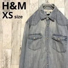 ☆H&M / デニムウエスタンシャツ★XSサイズ