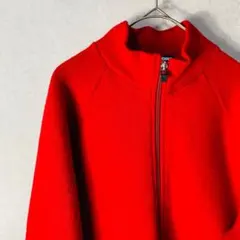 Polo Sport レッド ジップアップ フリースジャケット L
