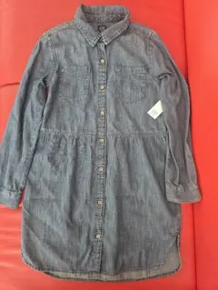 140cm 新品 GAP デニム シャツ ワンピース