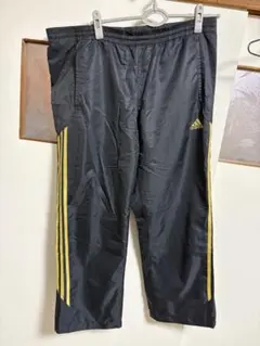 adidas パンツ 黒/黄色