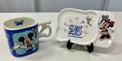 東京ディズニーリゾート 25周年 マグカップ＆プレートセット