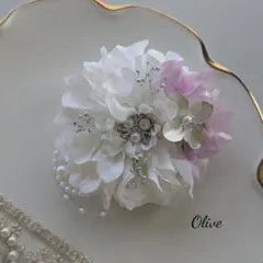 ダリアのコサージュ 卒業式 入学式 セレモニー ハンドメイド