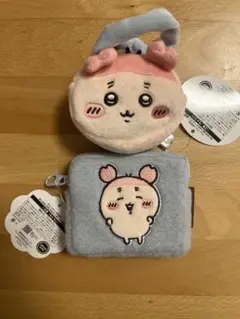 ちいかわ　ふわふわミニポーチ　ぬいふわトートミニ　古本屋　カニちゃん　2点セット