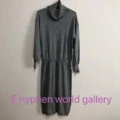 E hyphen world gallery ニットワンピース　ロング