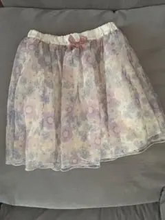 エニィファム140⭐︎花柄チュールスカート