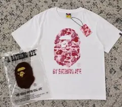 A BATHING APE Tシャツ ピンクカモ Sサイズ