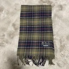 Barbour スコットランド製 チェックマフラー