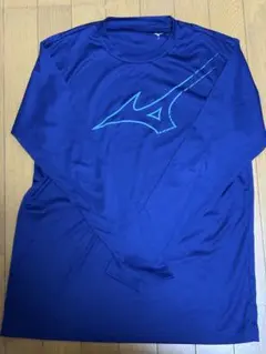 Mizuno ロングスリーブ Tシャツ Lサイズ 青
