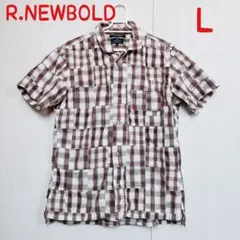 【クリーニング済】R.NEWBOLD アールニューボールド チェックシャツ Lのサムネイル