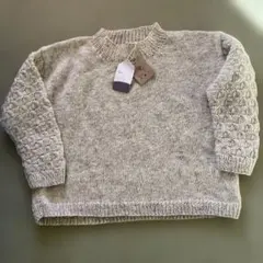 新品 sisam工房 手編みニット セーターM
