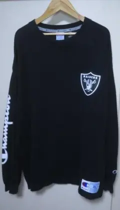 XL ★ NFL RAIDERS レイダース × Champion ロンTのサムネイル