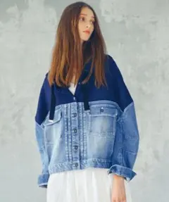 AULA AILA フーディードッキングデニムジャケット　risley un3D