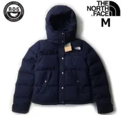美品☆ノースフェイス フード付きダウンジャケット レディースM ネイビー