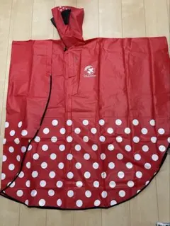 ディズニー　ミニーマウス 水玉模様 レインコート・ポンチョ　Mサイズ