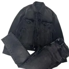 GU UNIQLO ユニクロ ブラックデニム Gジャン おまけジーンズ