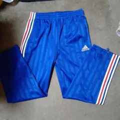 超美品‼️adidas ジャージ 青 パンツメンズのサムネイル
