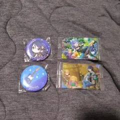 プロセカ 星乃一歌缶バッジ2個＆日野森志歩、星乃一歌カード2枚セット