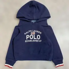 【人気】ポロラルフローレン キッズ パーカー 100cm 3T ネイビー 紺